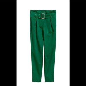 Emerald Green -Paper Bag Pants